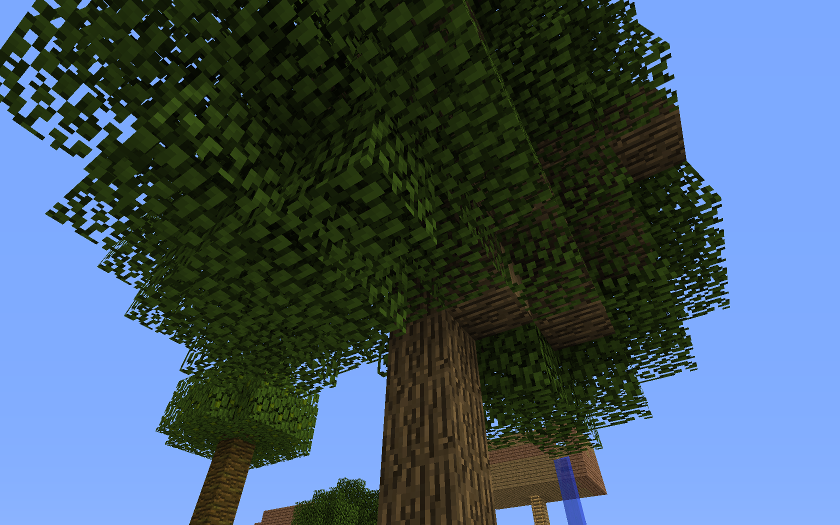 Minecraft - Duże drzewko .