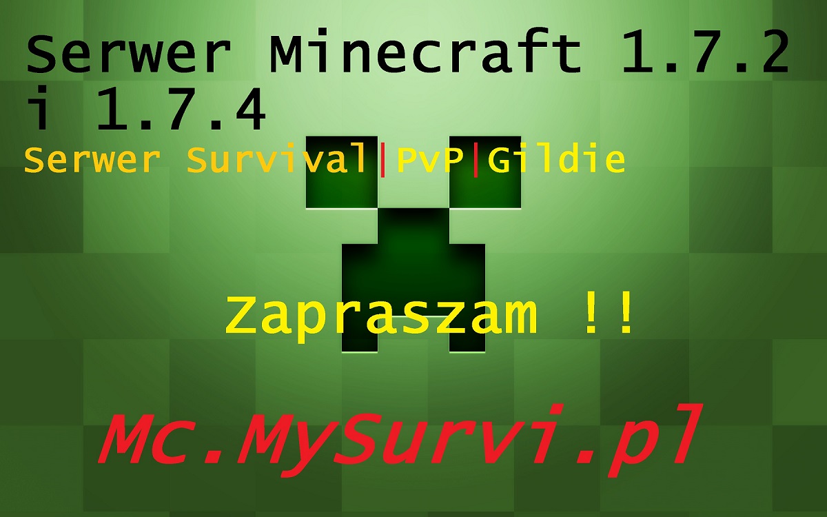 Serwer minecraft 1.7.2 mc.mysurvi.pl