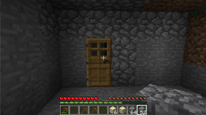 Minecraft drzwi do kryjówki
